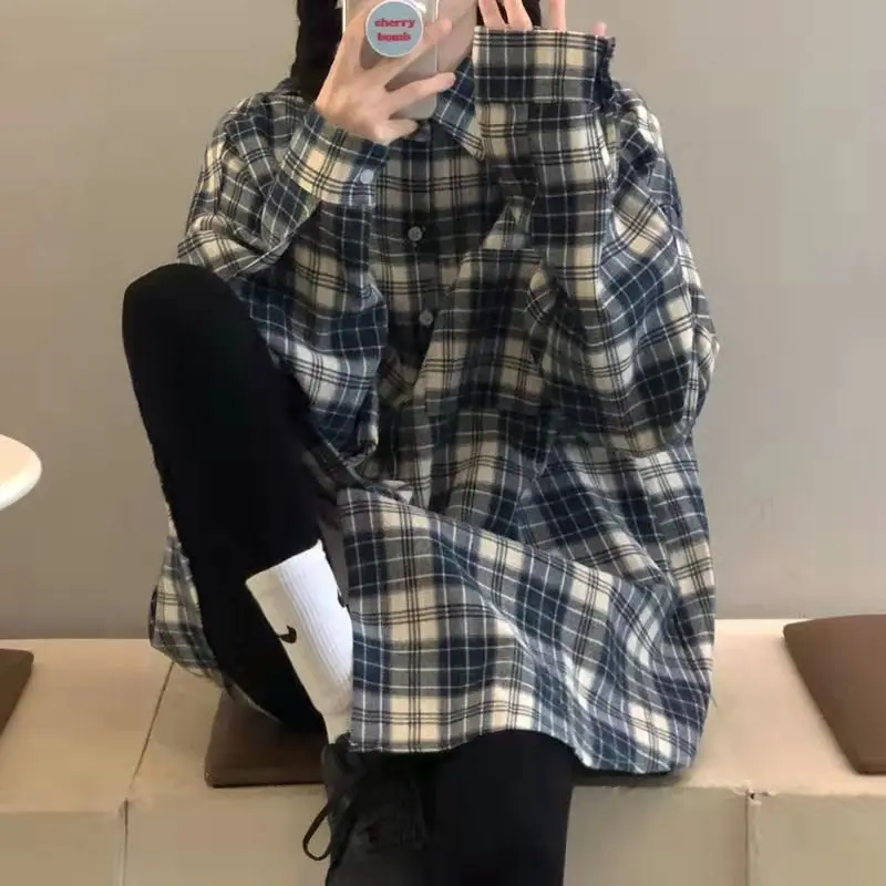 

Ретро-куртка в гонконгском стиле для женщин, свободного кроя, с длинными рукавами, весна-осень, новый дизайн, удобная, в корейском стиле, Po...