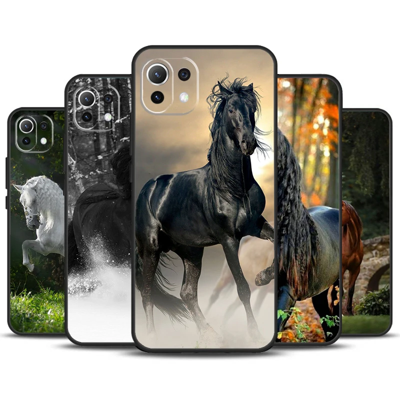 Horse Animal Case For POCO X6 Pro M6 X5 X3 Pro M5s F3 F5 Xiaomi 14 13 Ultra 12 Lite 11T 12T 13T Pro Cover