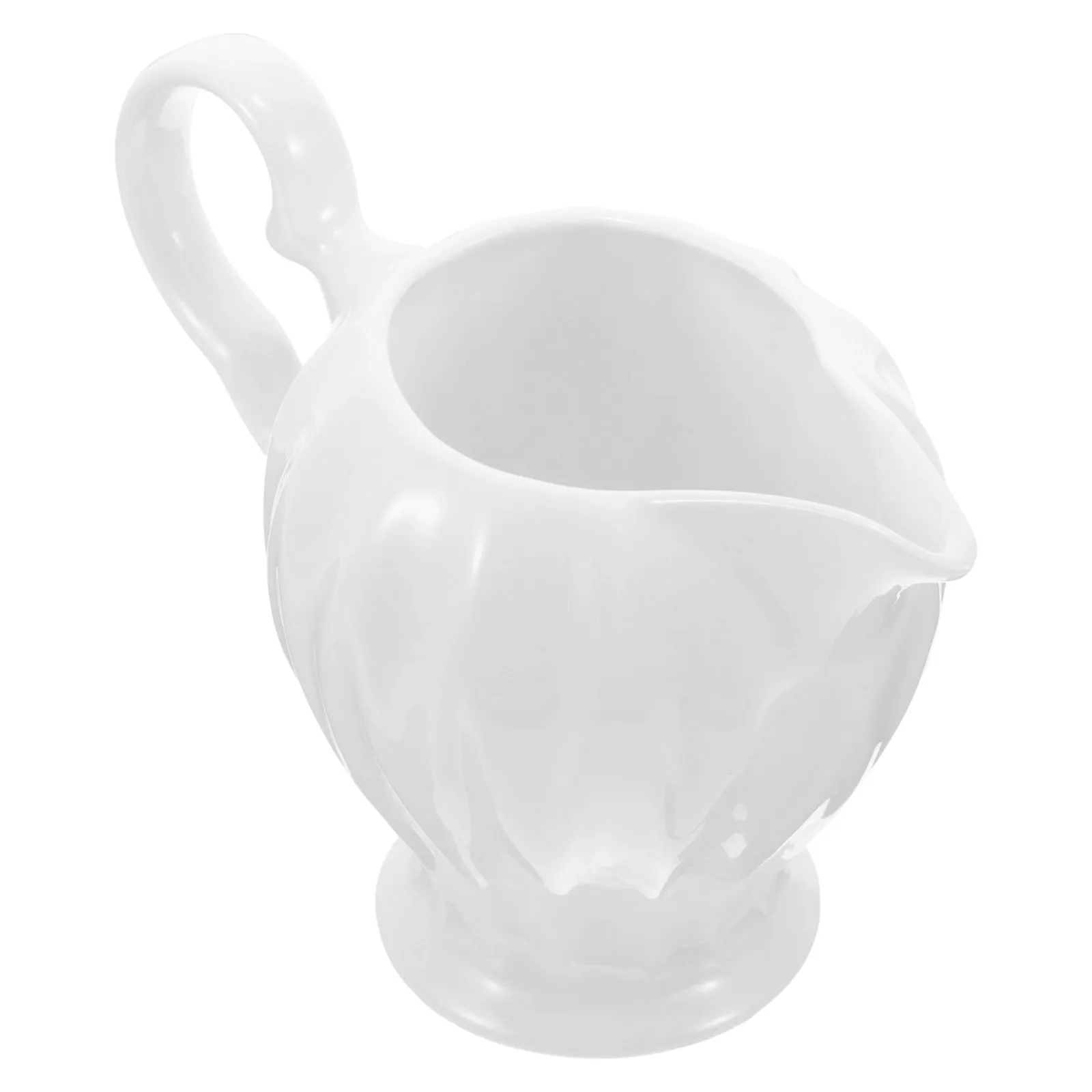 

Small Ceramic Creamer Pitcher Milk Pitcher for Coffee Syrup Sauce Maple Syrup Dispenser White Mini Coffee Creamer