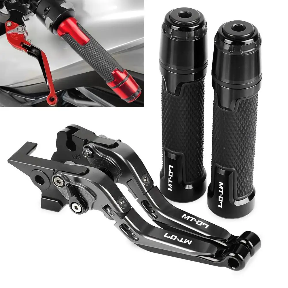 MT-07 Brake Clutch Levers Handlebar knobs Handle Hand Grip Ends FOR YAMAHA MT07 FZ-07 2014 2015 2016 2017 2018 2019 2020 2021