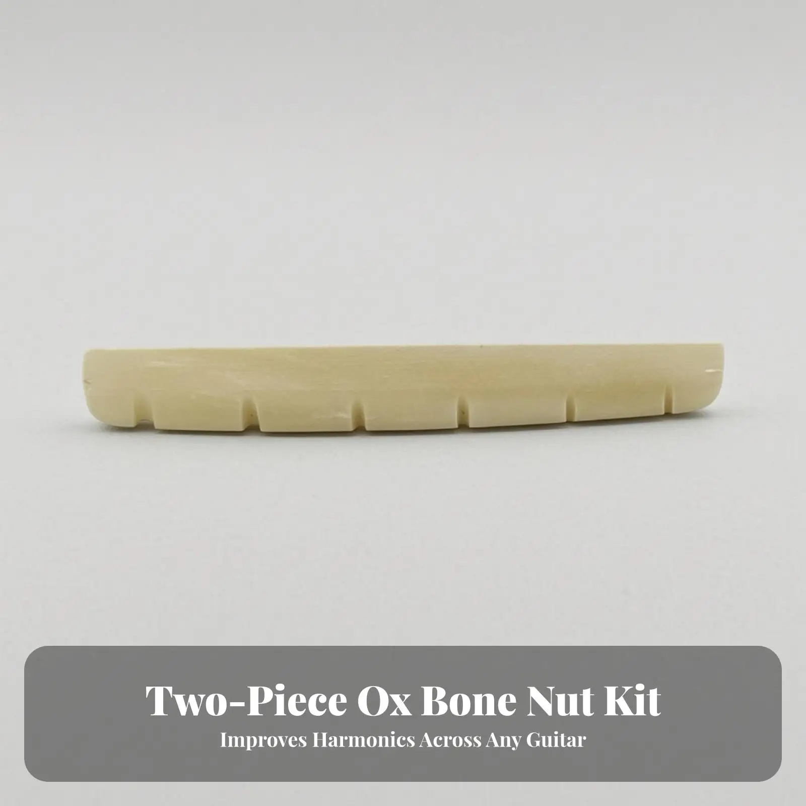 Bone Guitar Nut Pre-slotted 42mm Industrial Replacement Part for Classical Acoustic Electric Guitar Maintenance