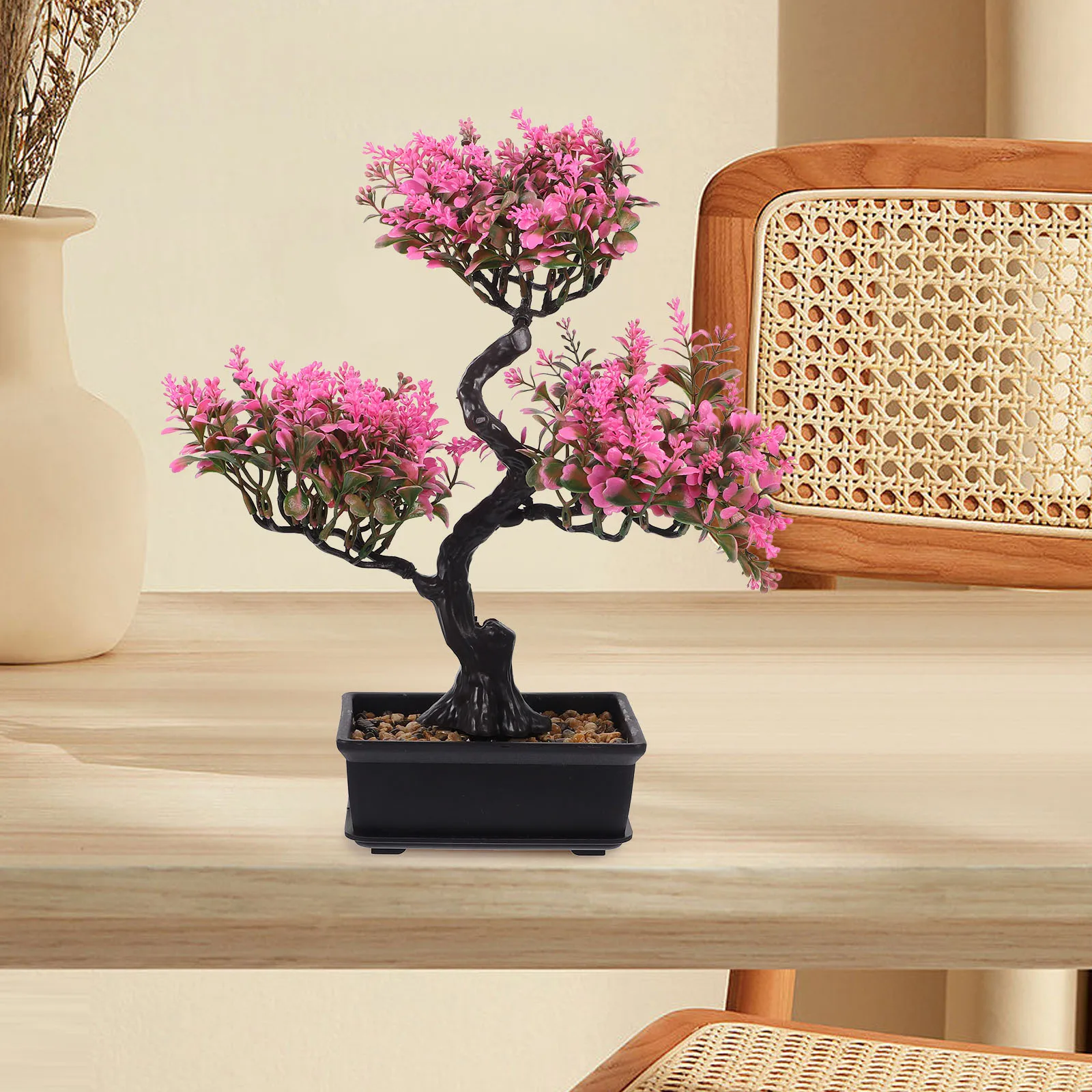 

Artificial Plant Bonsai Faux Tree Realistic Large Small Plants Fake Potted Plastic Office