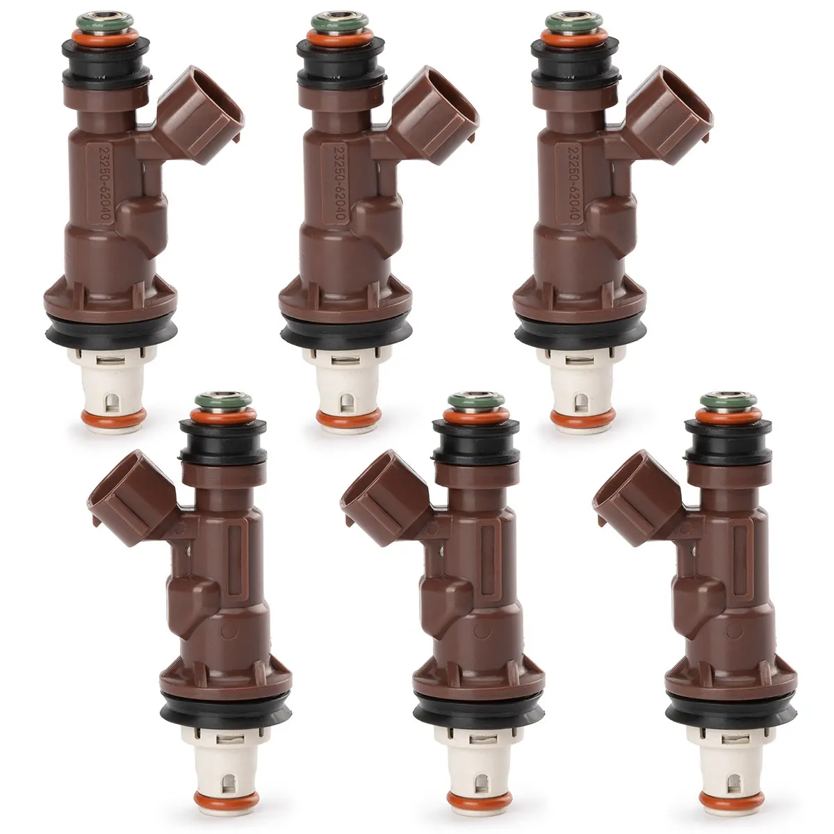 

6Pcs Fuel Injectors Nozzle 23250-62040 23209-62040 842-12251 For Toyota Tacoma Tundra 4Runner 3.4L HILUX SURF LAND CRUISER PRADO