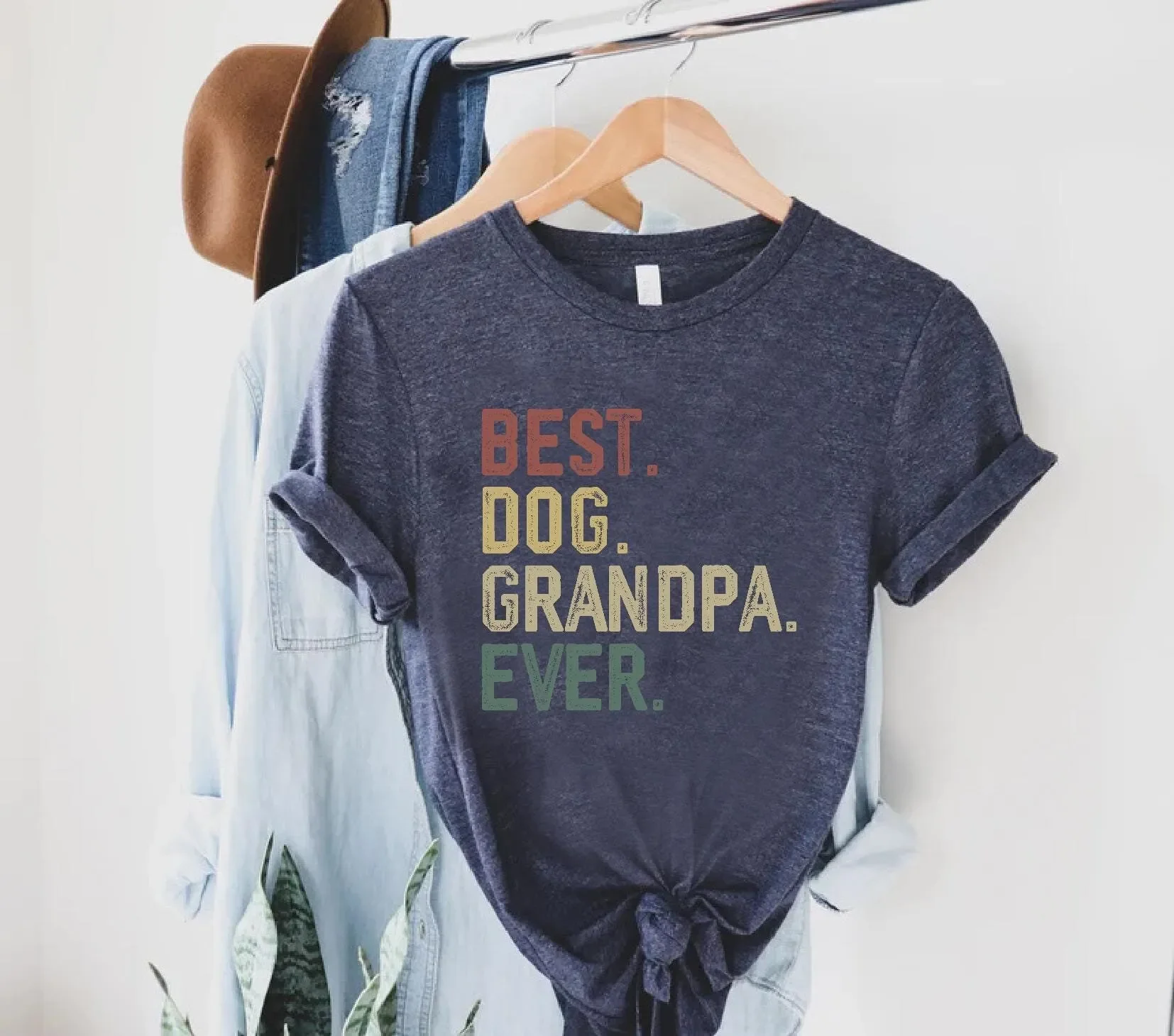 Best Grandpa Dog Ever T Shirt Lover Grandfather Owner Papa