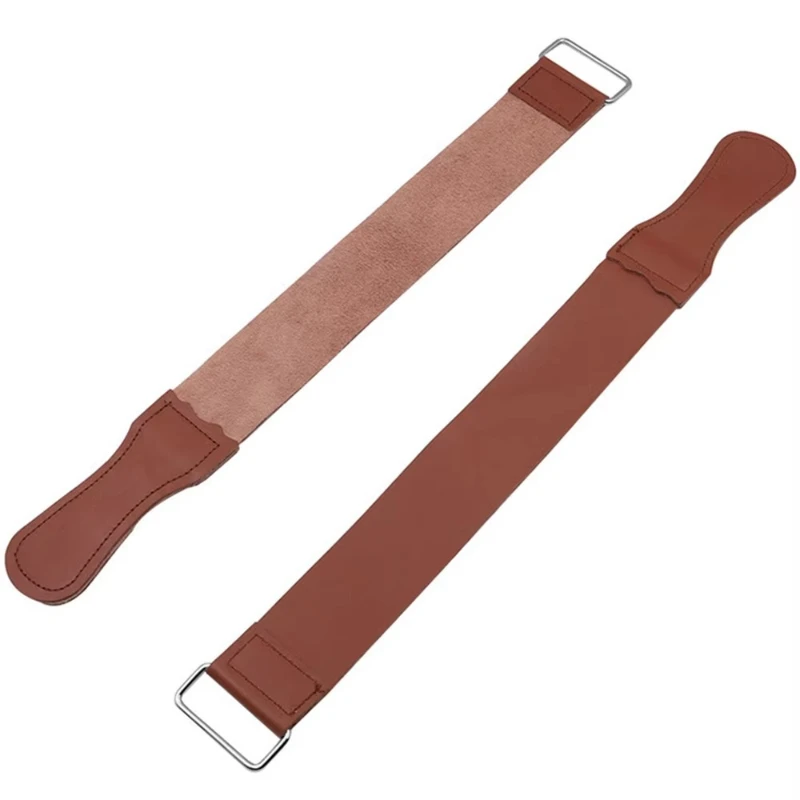 1/2Pcs PU Leather Strop Strap Barber Straight Razor Folding Knife Knives Sharpening Shave Sharpener Sharpening Belt
