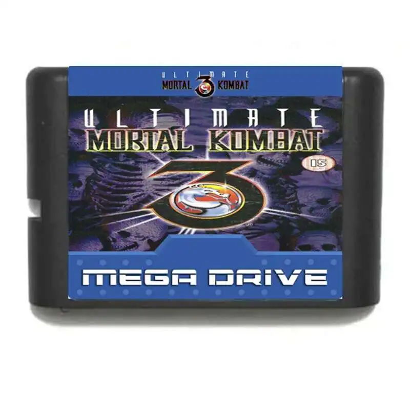 Новое поступление Ultimate Mortal Kombat 3 с различными этикетками 16-битная игровая карта MD для Sega Mega Drive для Genesis, русский язык