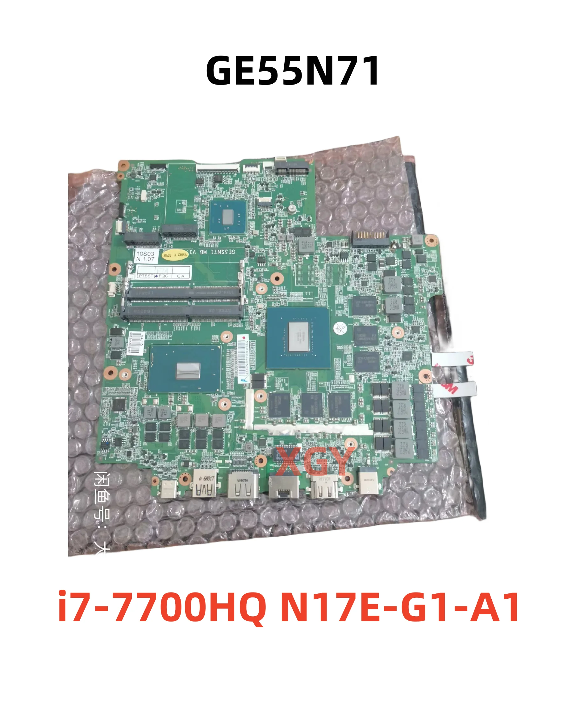 

Original FOR Hasee GE55N71 X6TI-S Motherboard I7-7700HQ GTX1060M 100% Test OK