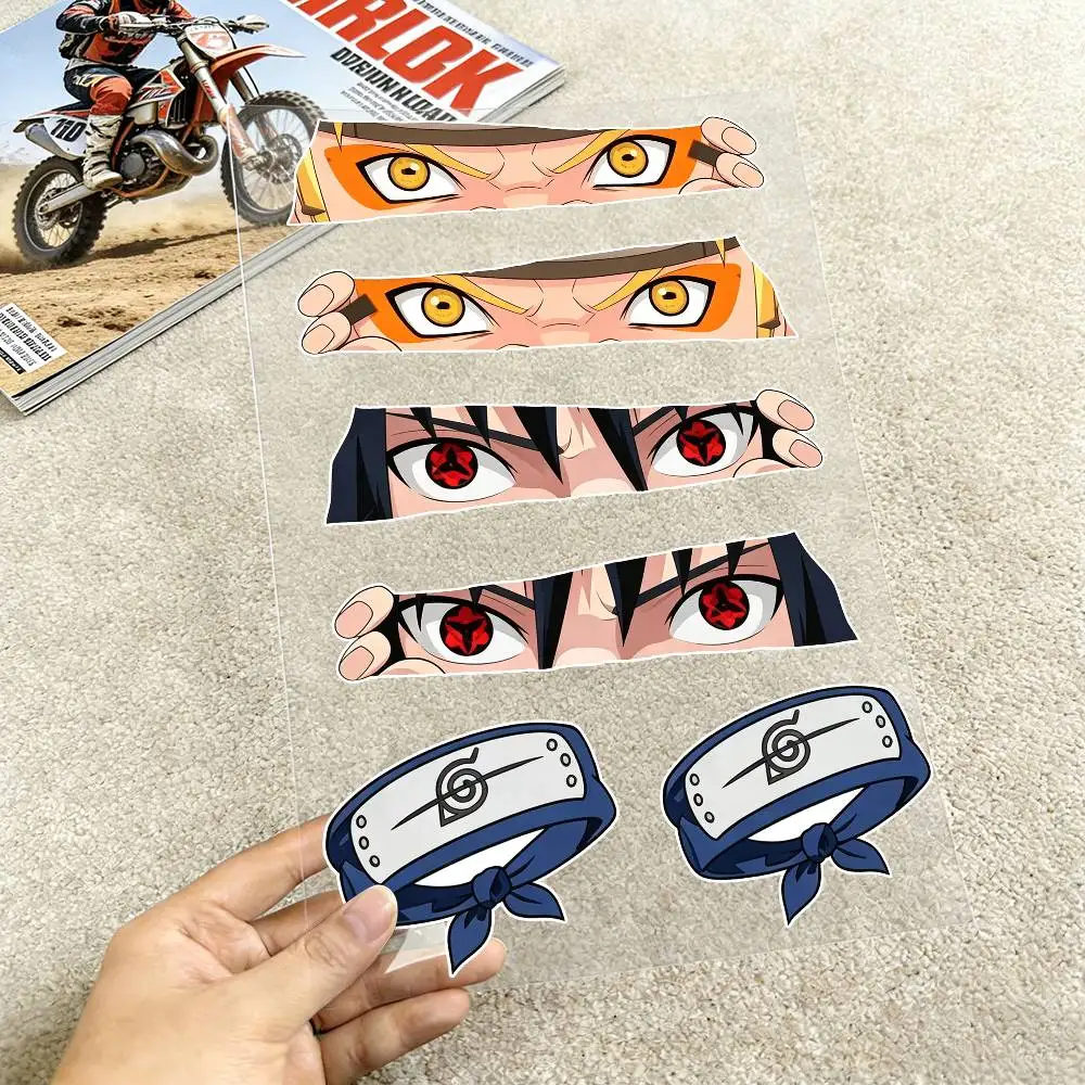 FOR NARUTO ANIME Reflective Motorcycle Stickers Waterproof Vinyl Decals for Motorbike Helmet Fuel Tank Bike