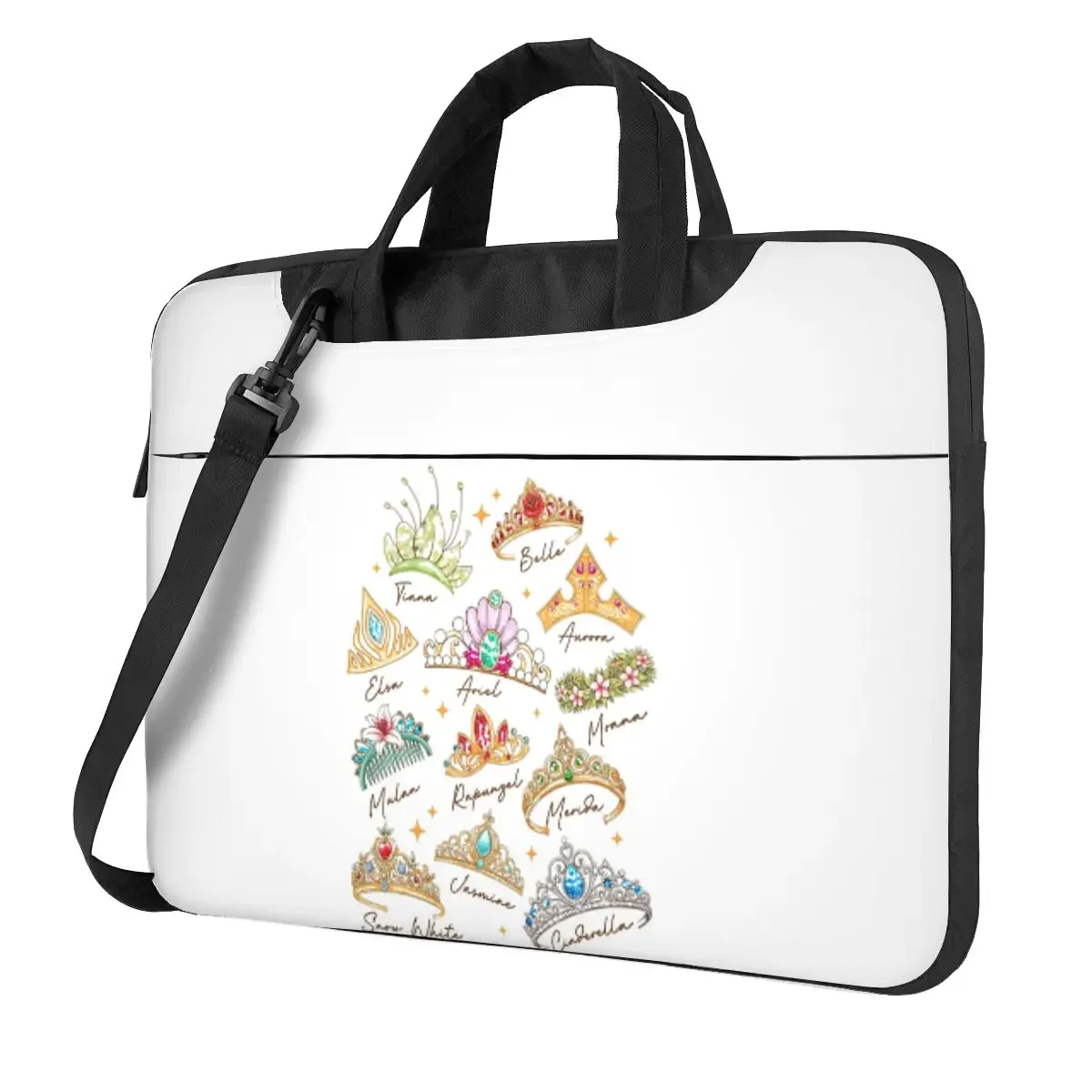 

Princess Crown Crossbody Laptop Bag Case Computer Bag 13 14 15.6 Inch Notebook Pouch for Macbook Pro Lenovo