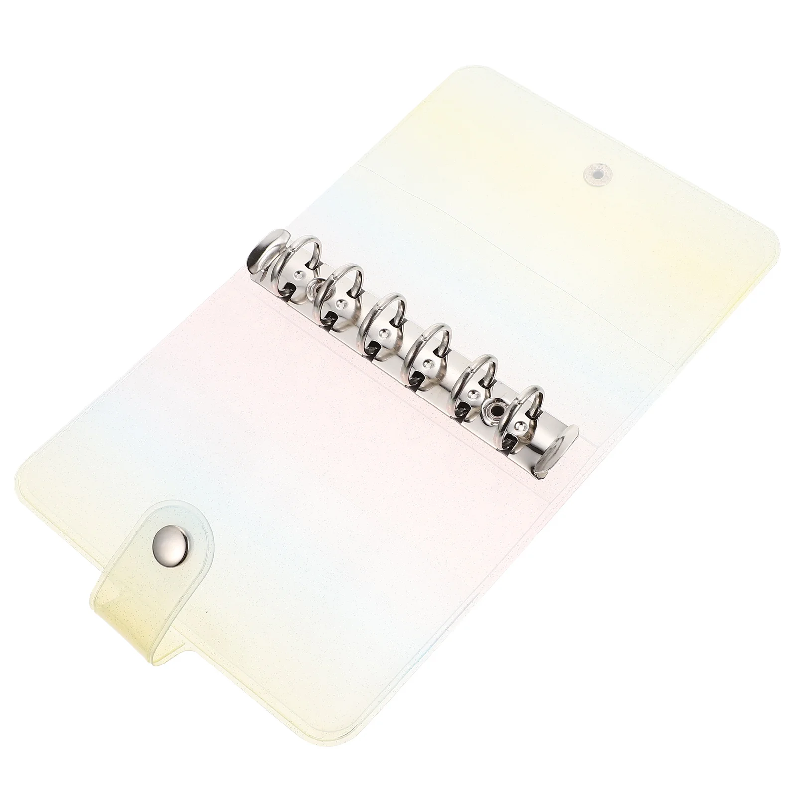 A7 Clear Loose-Leaf Binder Notepad Cover Portable Journal Protector Lightweight Pvc Case For Office Classroom Use