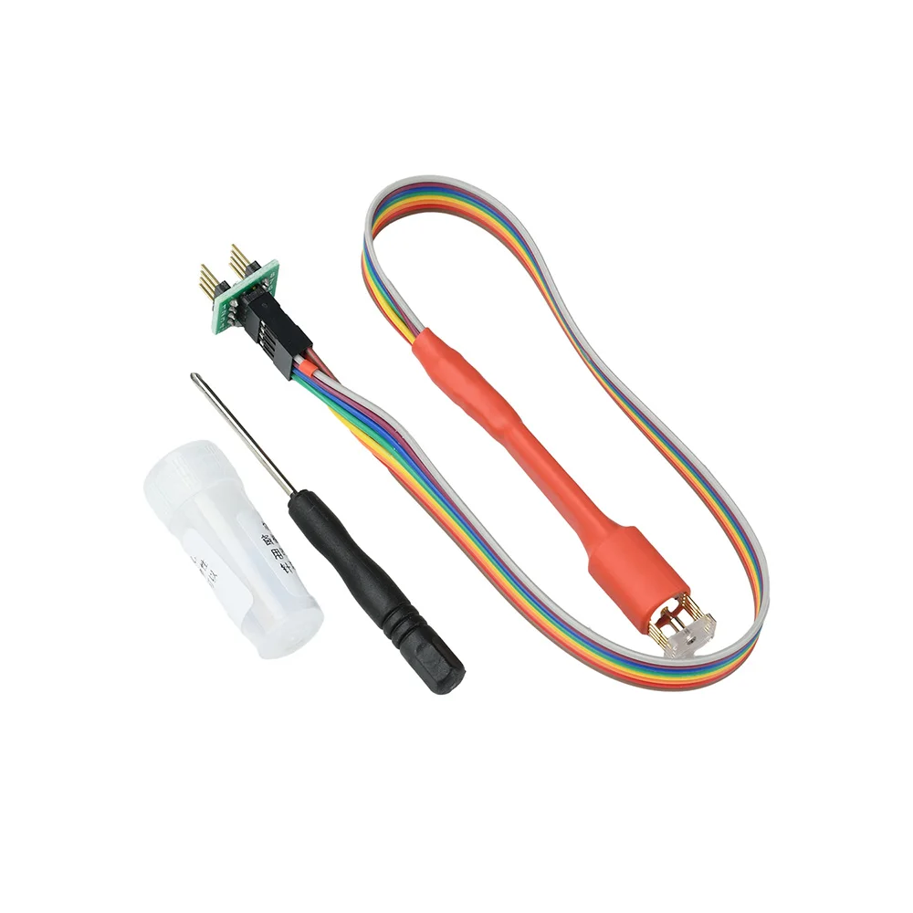 1.27MM Pitch Chip Test Probe With 30CM Flexible Ribbon Cable 2.54MM Pin Header For SOP8 WSON8 IC BIOS EEPROM Flash Burning