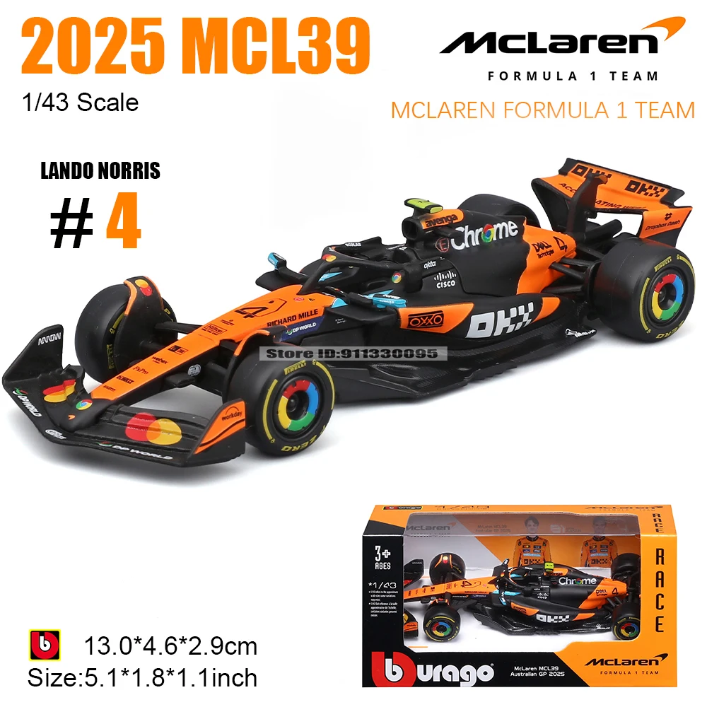 Bburago 1:43 Ölçekli F1 Red Bull RB21 2025 Beyaz Japonya İstasyonu