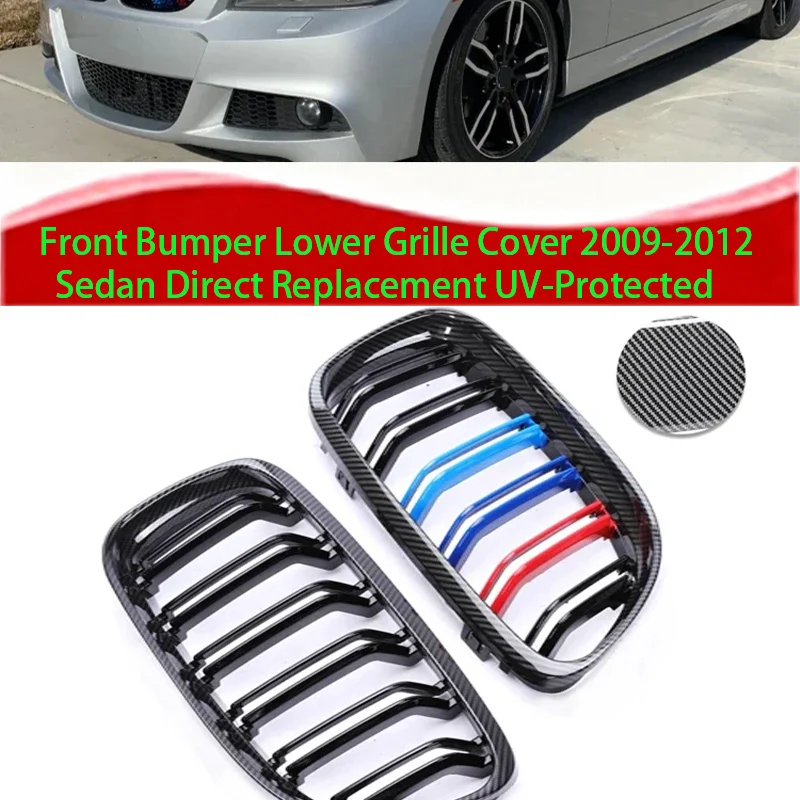 

Carbon Look Double Slat Front Bottom Bumper Grille 2009-2012 Sedan Wagon Car Exterior Parts