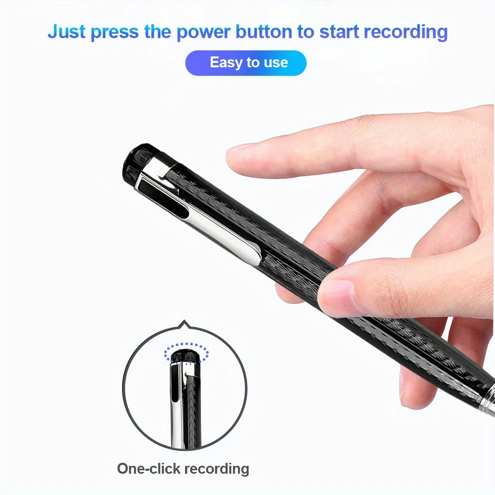 1/2 مسجل صوت صغير قابل لإعادة الشحن؛ تصميم تقليل الضوضاء مسجل صوت رقمي للمحاضرات/الاجتماعات/المقابلات/