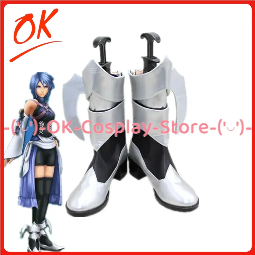 

[На заказ] обувь для косплея Aqua KH, костюм для ролевых игр в стиле аниме, реквизит для ролевых игр, Хэллоуин, карнавал, праздничная вечеринка, ботинки из искусственной кожи