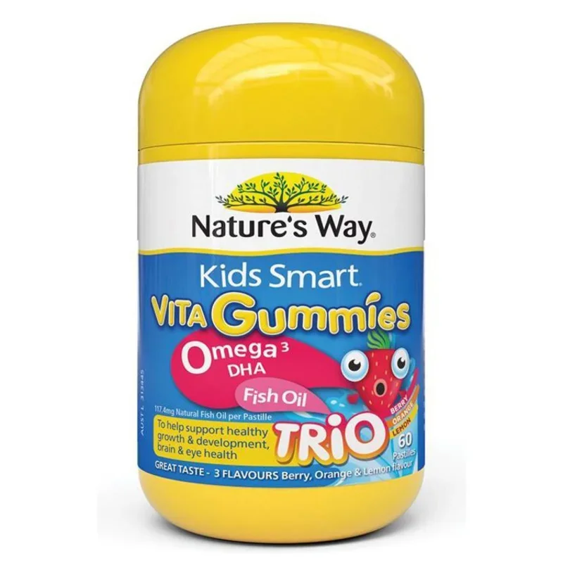 

Australia Natures'way Jia Simin Transparent Fish Oil Fudge 60 Tablets Deep Sea Three-Color Children's DHA Omega