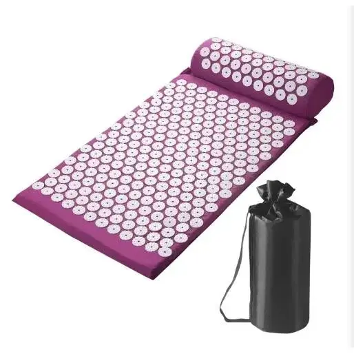 Natural Rubber Yoga Mat Acupuncture Massage Pad for Home Fitness Muscle Relaxation Back And Head Massage Pillow Acupoint