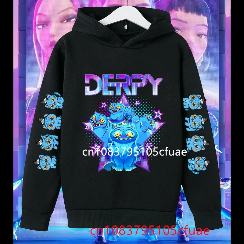 

Girls Fashion Casual Sweatshirt Movie New Kids K-Pop Demon Hunters Hooded Tops Toddler Girl Clothes KPop Demon Hunters Hoodie