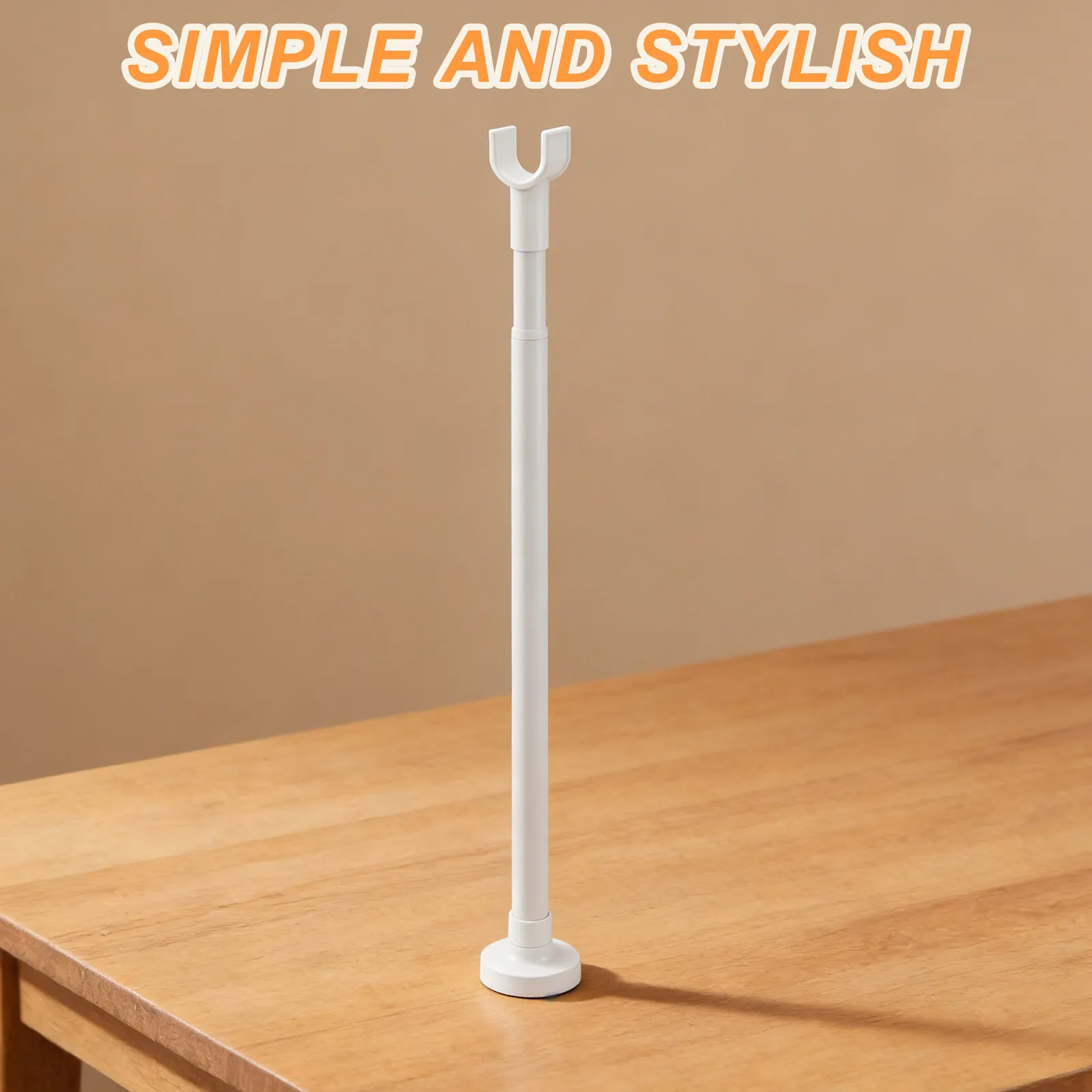 Adjustable Telescopic Door Security Bar 27.6-47.2 Inch No-Drill Anti-Theft Door Stopper for Home Hotel Dorm Travel