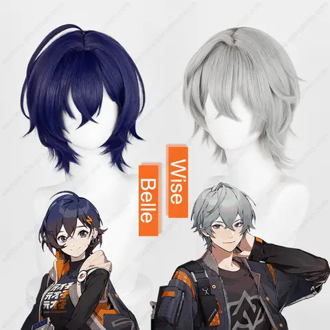 Phaethon Belle Wise Cosplay Perücke 35 cm/33 cm Kurze Perücken Hitzebeständige Kunsthaar Halloween Party
