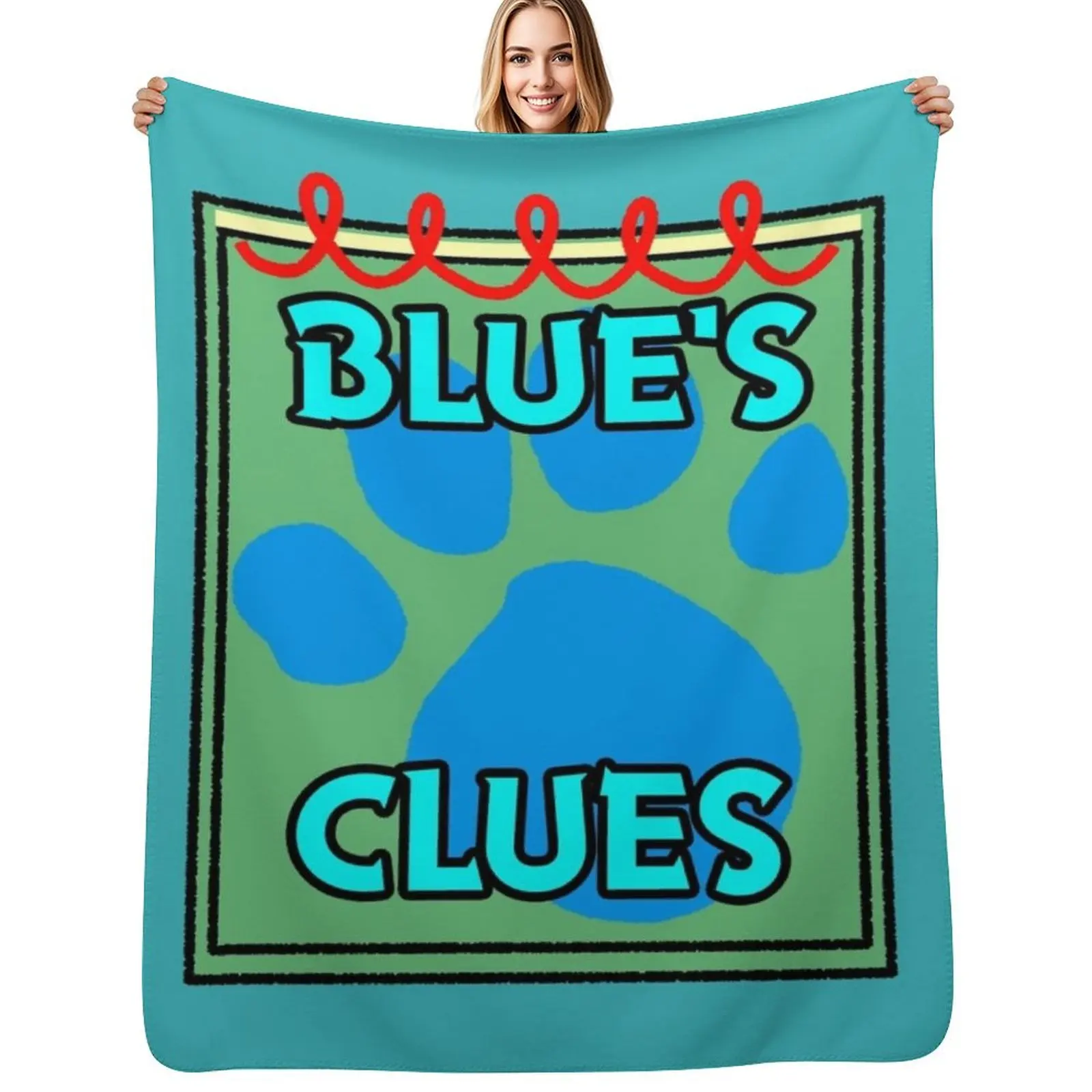 

Blue's Clues Handy Dandy Notebook Throw Blanket Hair warm for winter Designers Beach Blanket