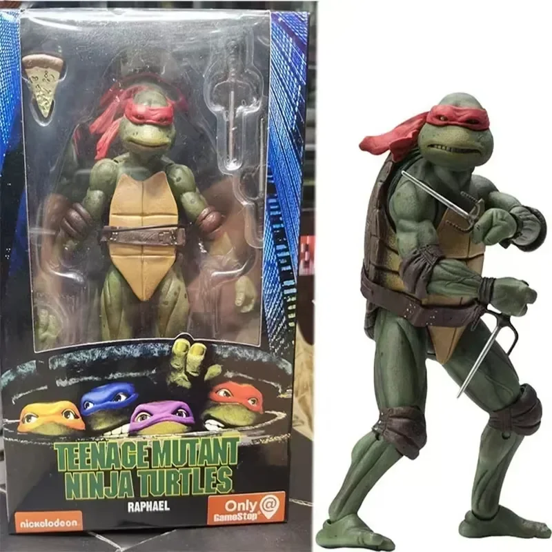 

TMNT Teenage Mutant Ninja Turtles 4pcs Neca Movable Action Figure Movie Edition Collectible Anime Model Toy Doll Gifts