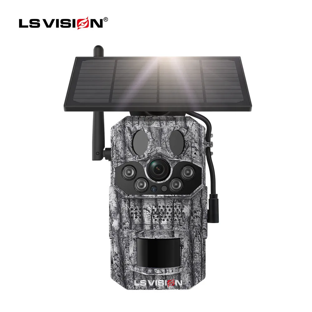 Rscamtom Outdoor 4g Trail Camera Human Detection Alarm Color Night Vision 7800mAh Low Power Cctv Solar Camera