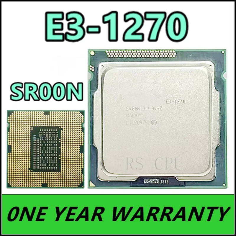 E3-1270 E3 1270 SR00N Procesador de CPU de cuatro núcleos de 3,4 GHz 8M 80W LGA 1155