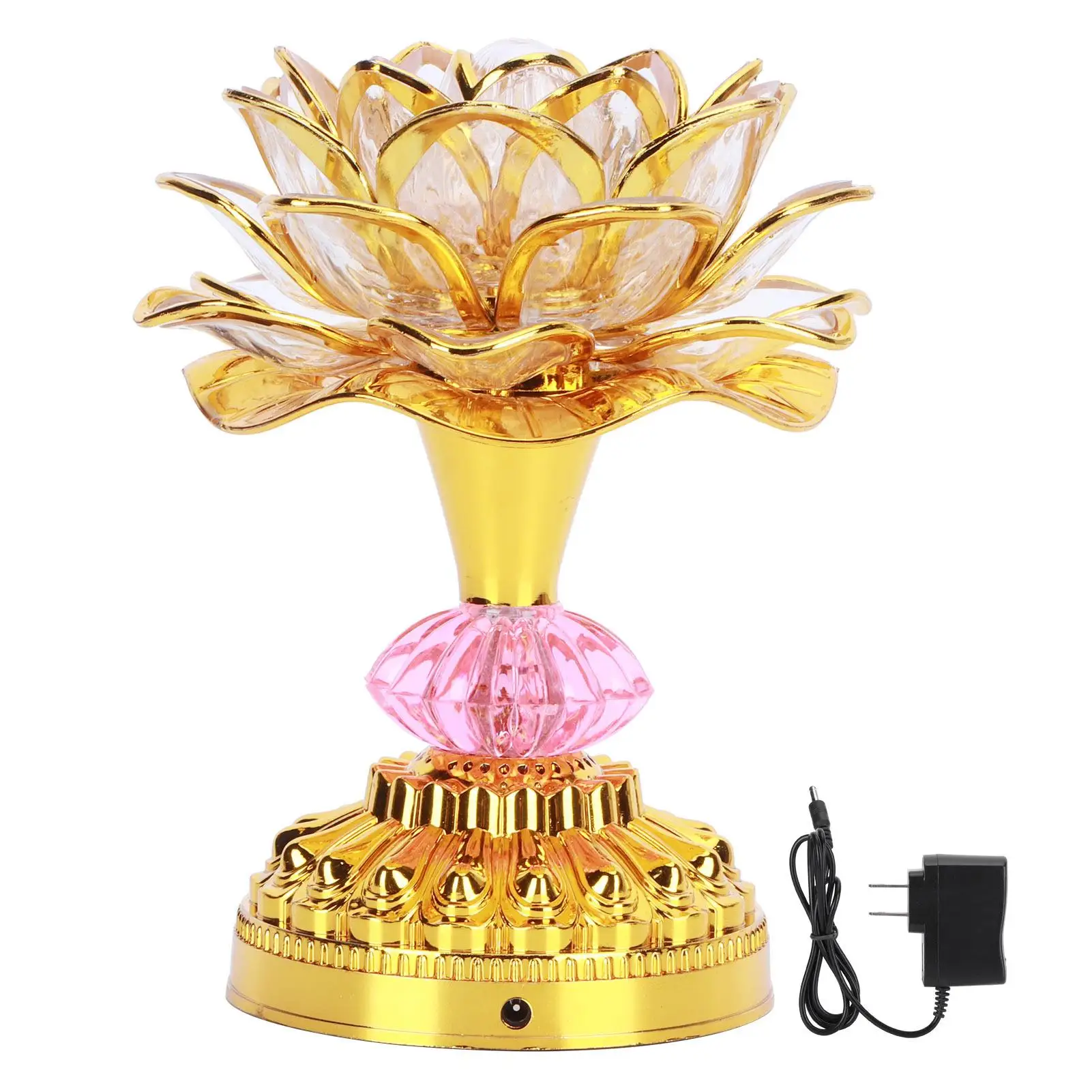 7-Color LED Buddha Lamp - Eco-Friendly Miniature Home Decor Light (US 100-240V) - Colorful Buddhist Appliance