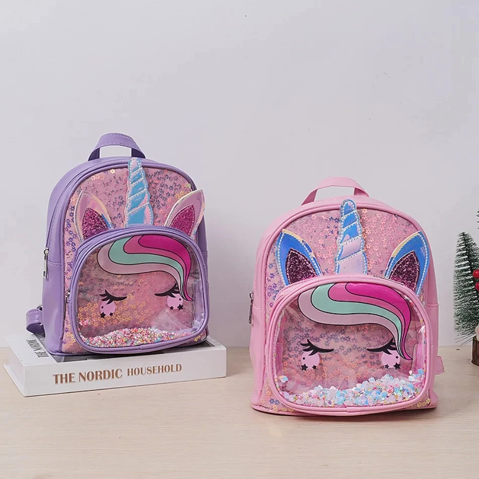 Baby Back to School Bag Cartoon Cute Unicorn Mini Backpack Personalized Name Kindergarten School Bag Custom Baby Gift Backpacks