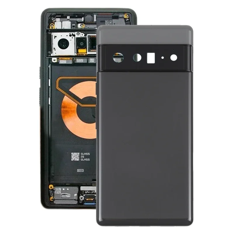 

Задняя крышка аккумулятора для Google Pixel 6 Pro со средней рамкой, задняя крышка телефона, деталь для замены