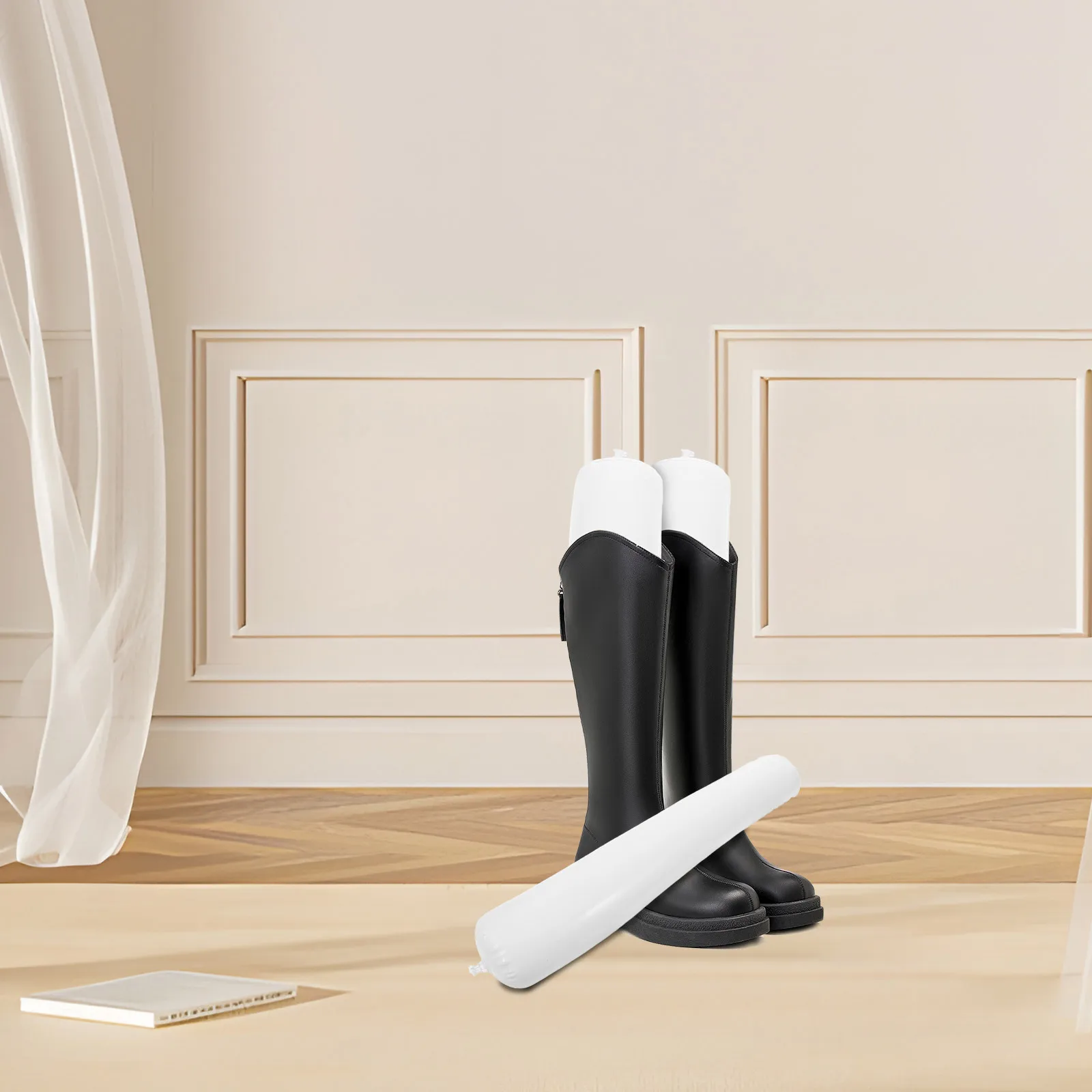 Duraderos 3 Pares de Hormas Inflables para Botas de 50cm con Gas para Soporte de Botas y Sostenedor de Zapatos