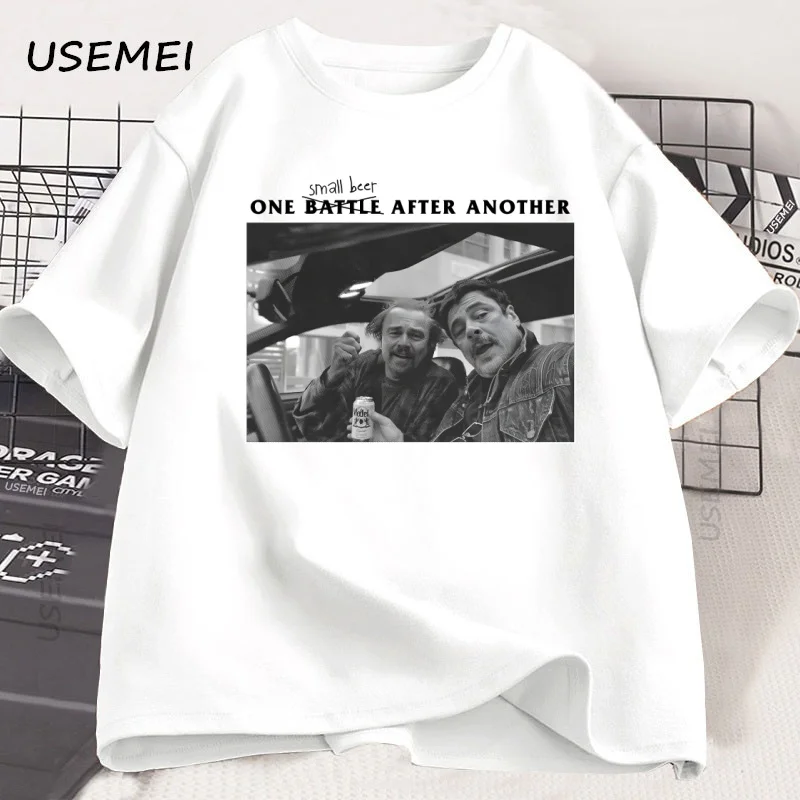 

One Small Beer Funny T-shirt Man Clothing Cotton Designer Printed Short Sleeve Meme Tshirt Vintage Oversized High Quality
