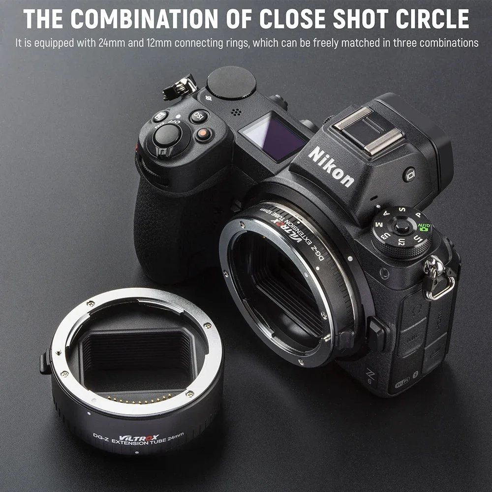 Viltrox Auto Focus Macro Extension Tube อะแดปเตอร์เลนส์สําหรับ Sony E Canon EF RF Nikon Z Panasonic Olympus M43 Leica L Fuji X กล้อง