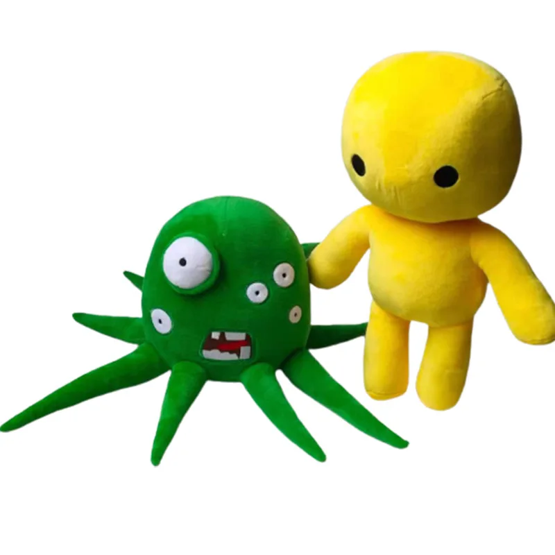 New 30-33cm Cartoon Game Wobbly Life Plush Toy Game Plush Figure Cute Green Monster Soft Animals Peluche Gift Toys Dropshipping