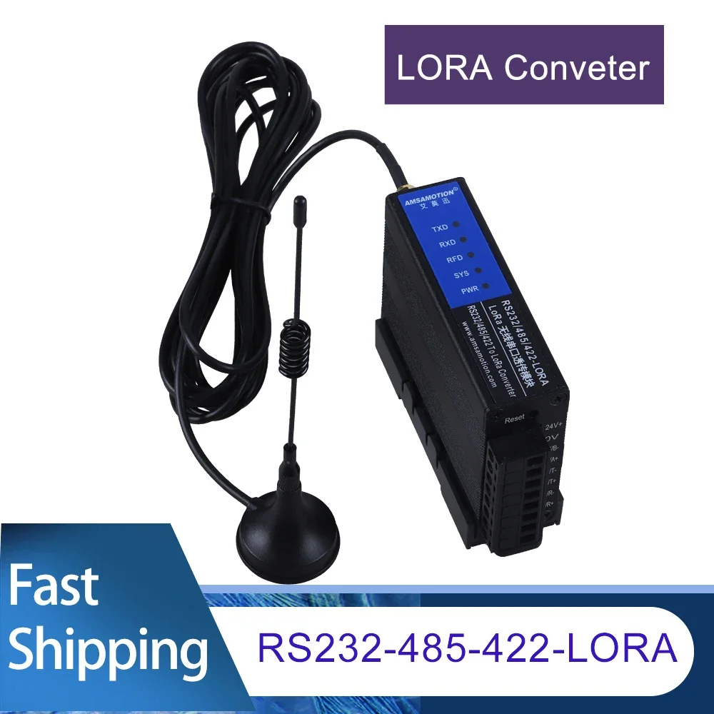 Imagem -02 - Lora Módulo Plc sem Fio Long Rage Rádio Comunicação Módulo Rs232 Rs485 Rs422 para Lr100 Conversor de Sinal Rs232485-422-lora