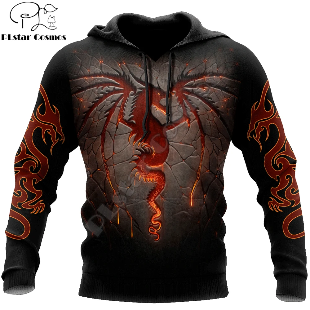 

Tattoo spiral dragon lava 3D Printed Fashion Mens hoodies & Sweatshirt Autumn Unisex zipper Hoodie Casual Sportswear DW857