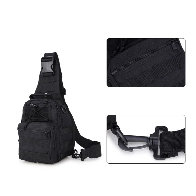 Men's Riding Outdoor Handheld Shoulder Bag Camouflage Crossbody Waterproof Breathable Tactical Chest Bag