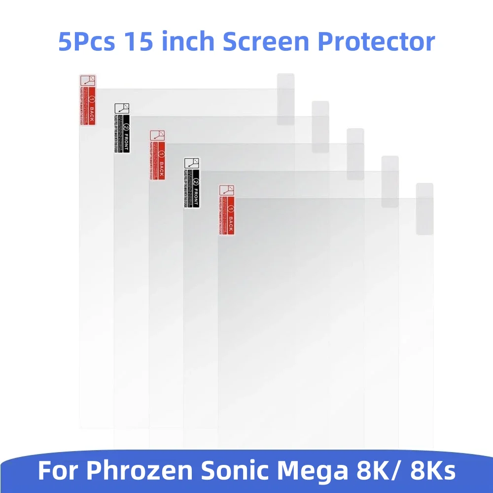5 Stück Kratzfeste Schutzfolie 15 Zoll für Phrozen Sonic Mega 8K/8KS - Zubehör für Harz-LCD-3D-Drucker – Detail 1