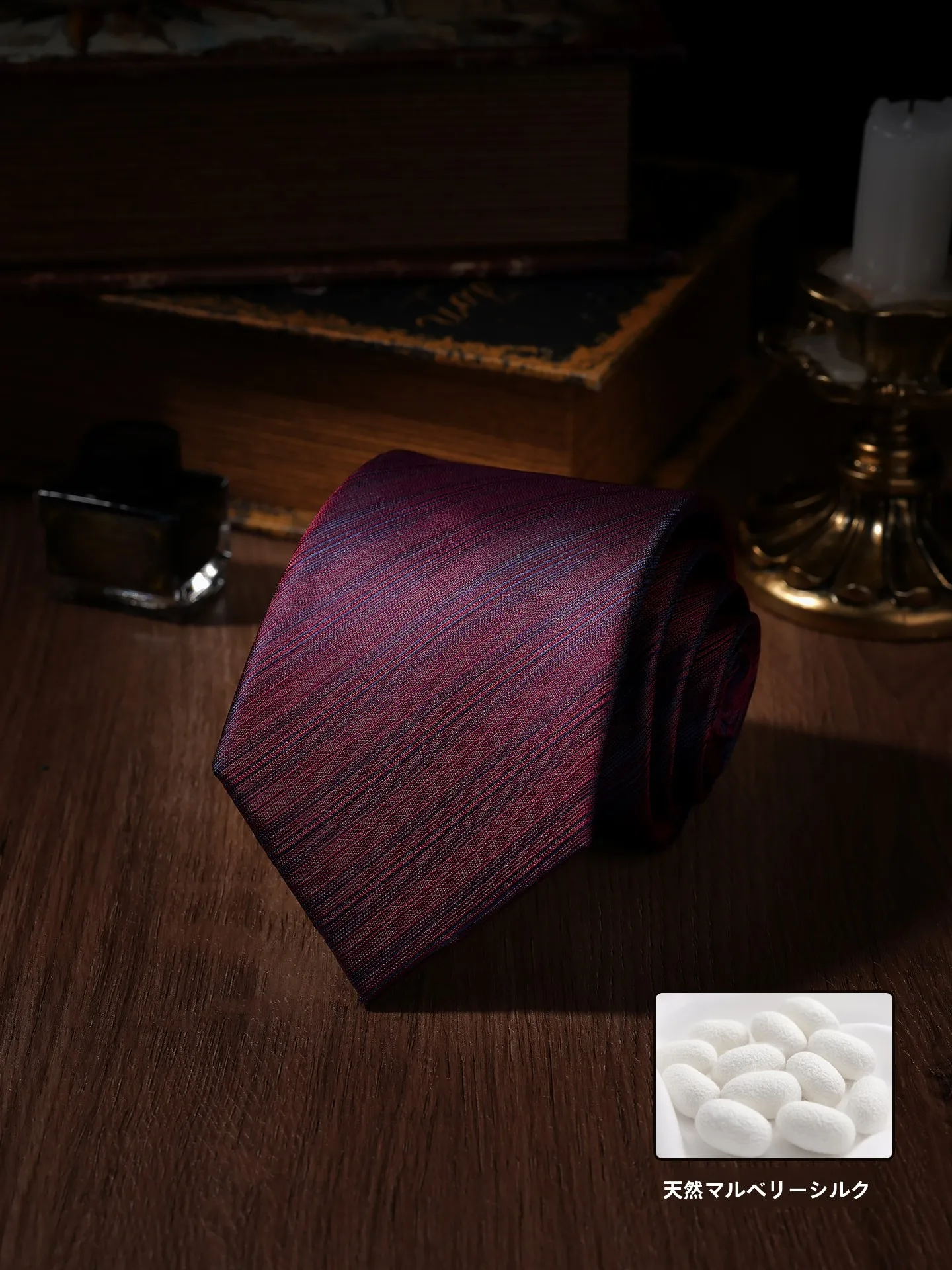 maroon-silk-tie-handmade-busin-wedding-om-formal-striped-silk-tie-for-men-kaidvll-brand-arrowhead-design