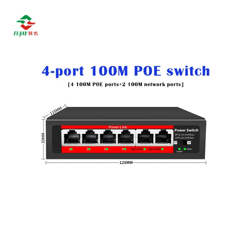 Interruptor inteligente Poe no gestionado, interruptor Min de 4 puertos, gran oferta, 2023