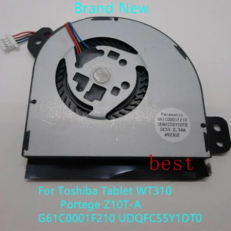 New Laptop CPU Cooling Fan For Toshiba Tablet WT310 Portege Z10T-A CPU Fan G61C0001F210 UD QFC55Y1DT0