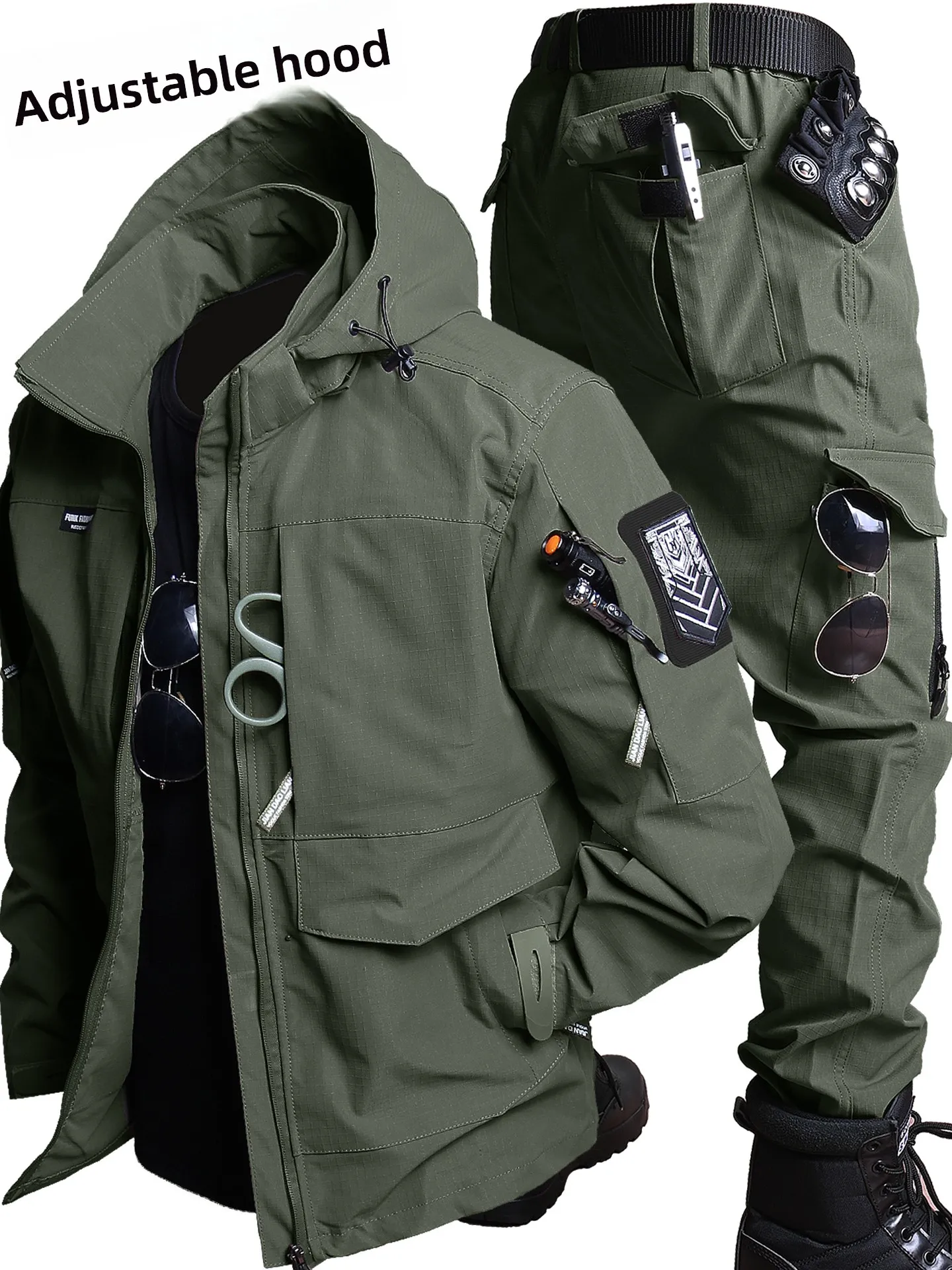 

Мужская камуфляжная ветрозащитная куртка для активного отдыха, весенне-осенняя, городская, для охоты