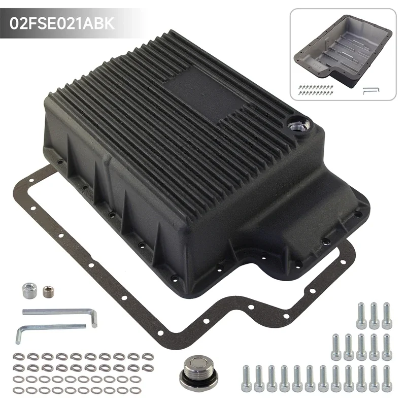 Transmisión profunda negra/plateada 5R110 de alta resistencia de alto rendimiento para Ford Super Duty 6.0/6.4L F250/F350 03-10 Powerstroke