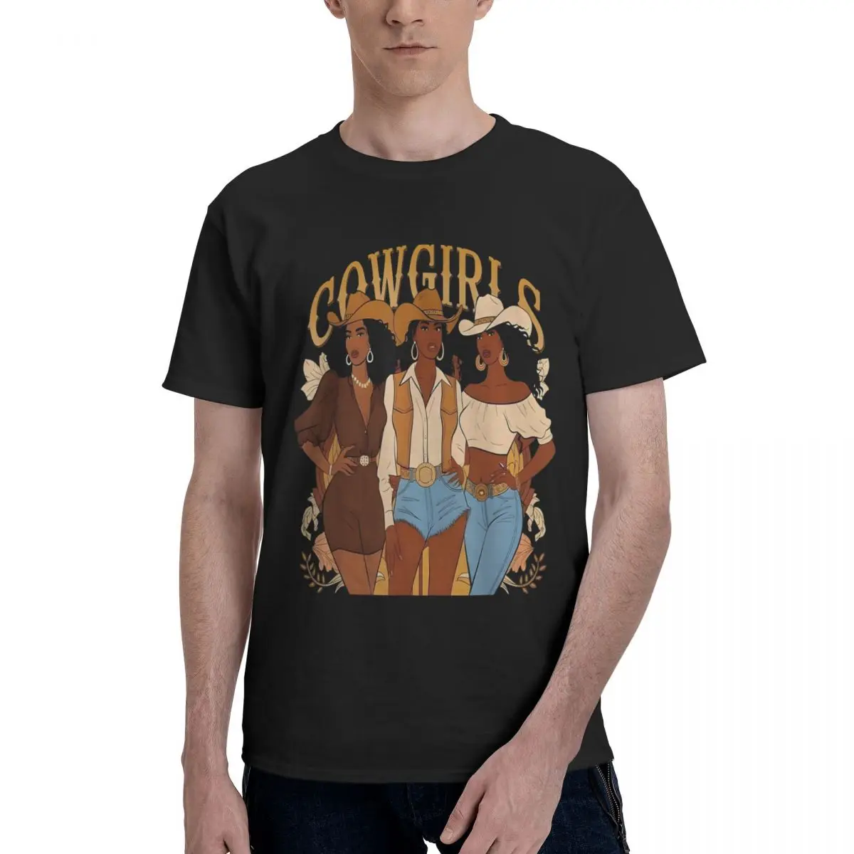 Cowgirl Vibes Trio Movement T-shirts Travel Championship Top Quality Vintage USA Size