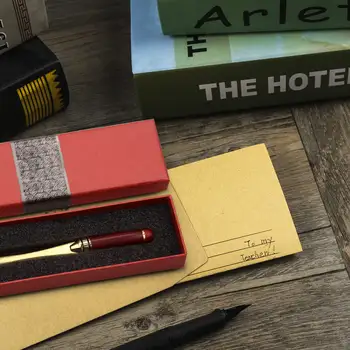 信封刀,信封切割刀,金屬信封刀,包裝,裁紙,安全,金色,21x1.5厘米 10 最佳銷售 信封開啟器 - №10