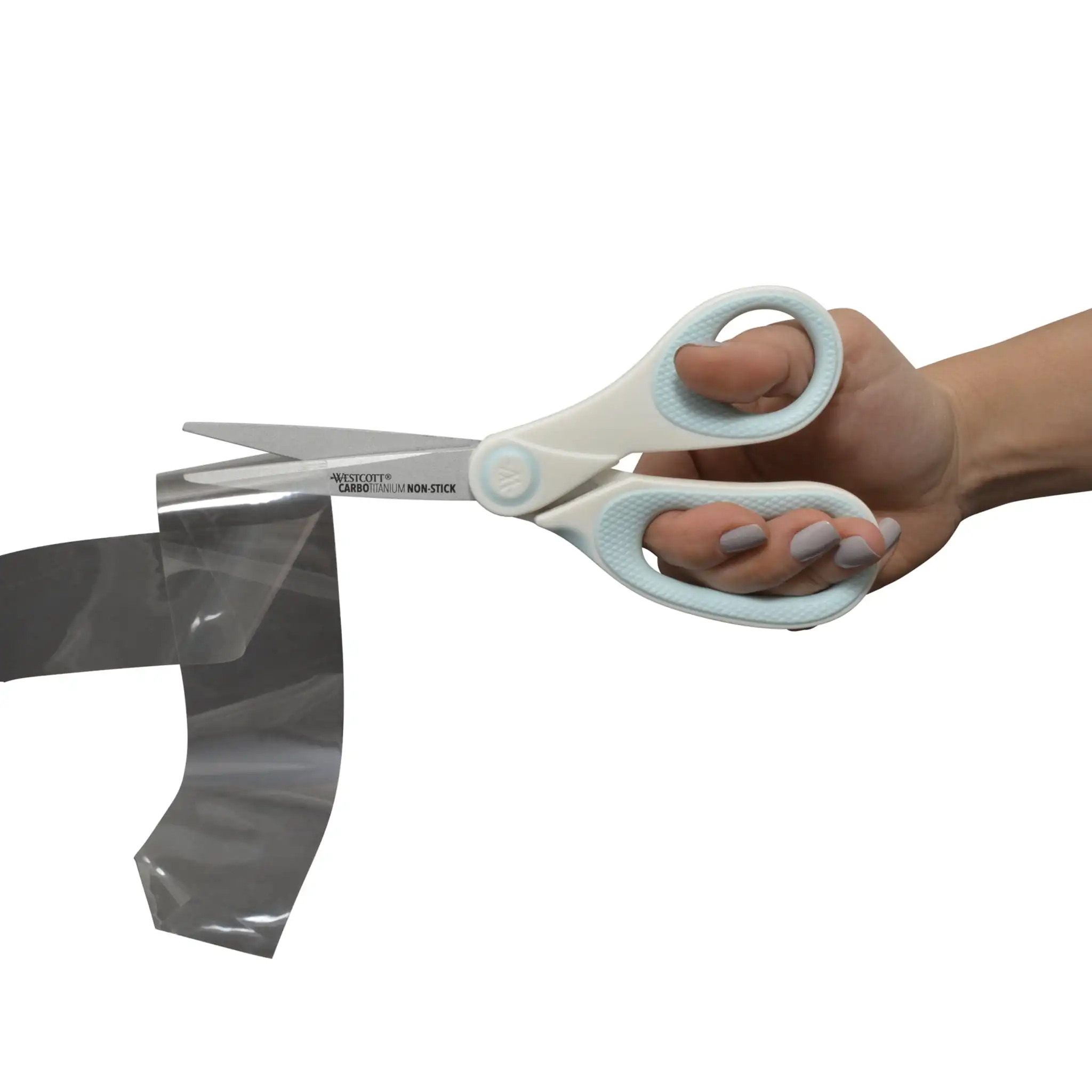 クラフトはさみ、8インチ、7インチ、5インチ、高校生、ホワイト/ブルー、3個パック