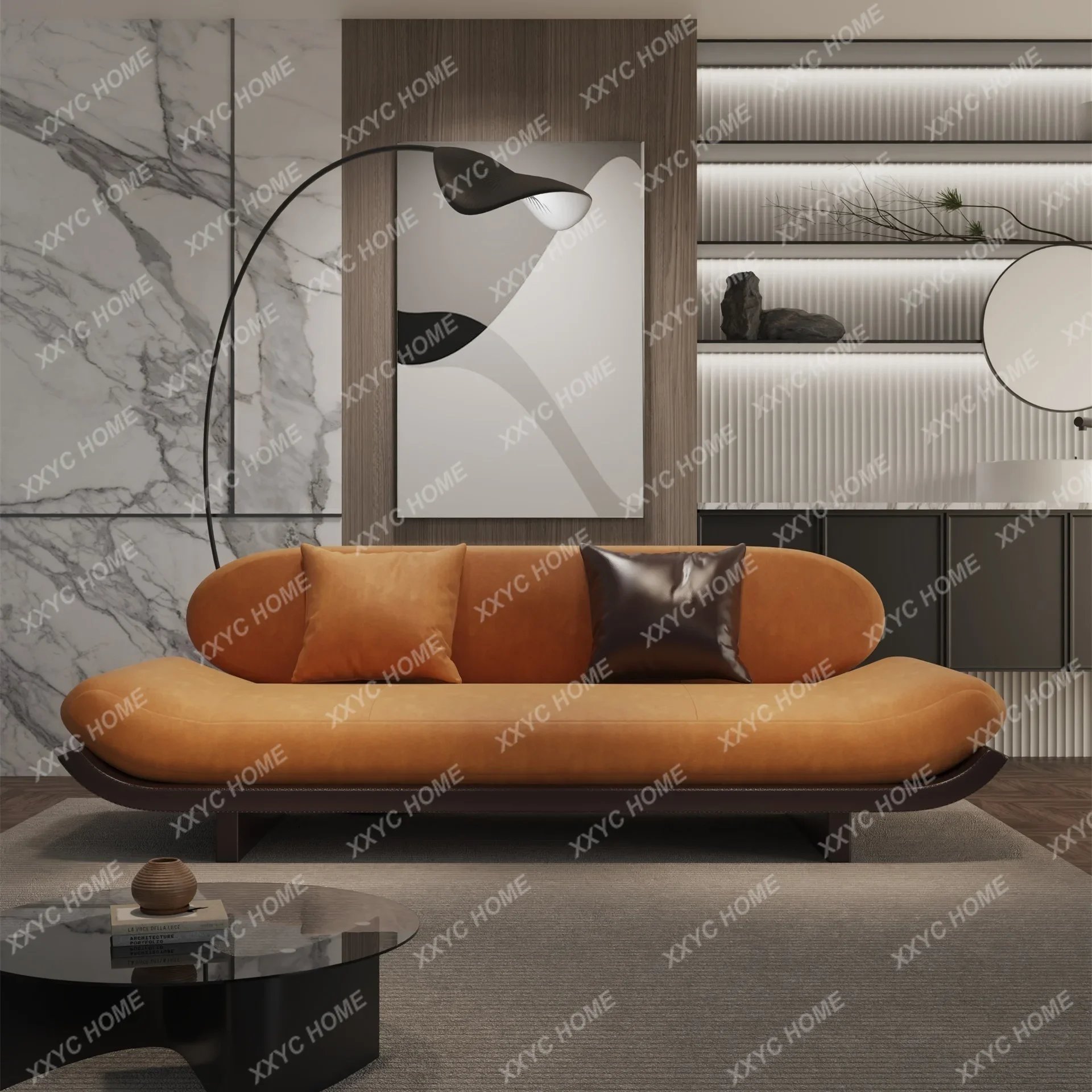 HHHH Chaise Lounge esmerilado Silla de belleza para alojamiento en familia de hotel de alta gama
