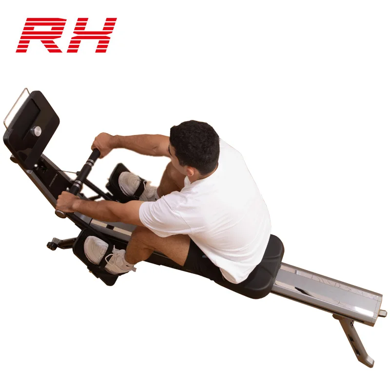 2024 FIT Portable Cardio Air Rower Machine Black Magnetic Exercise Rowing Machine Hot Selling Home Use Multi-Function Station