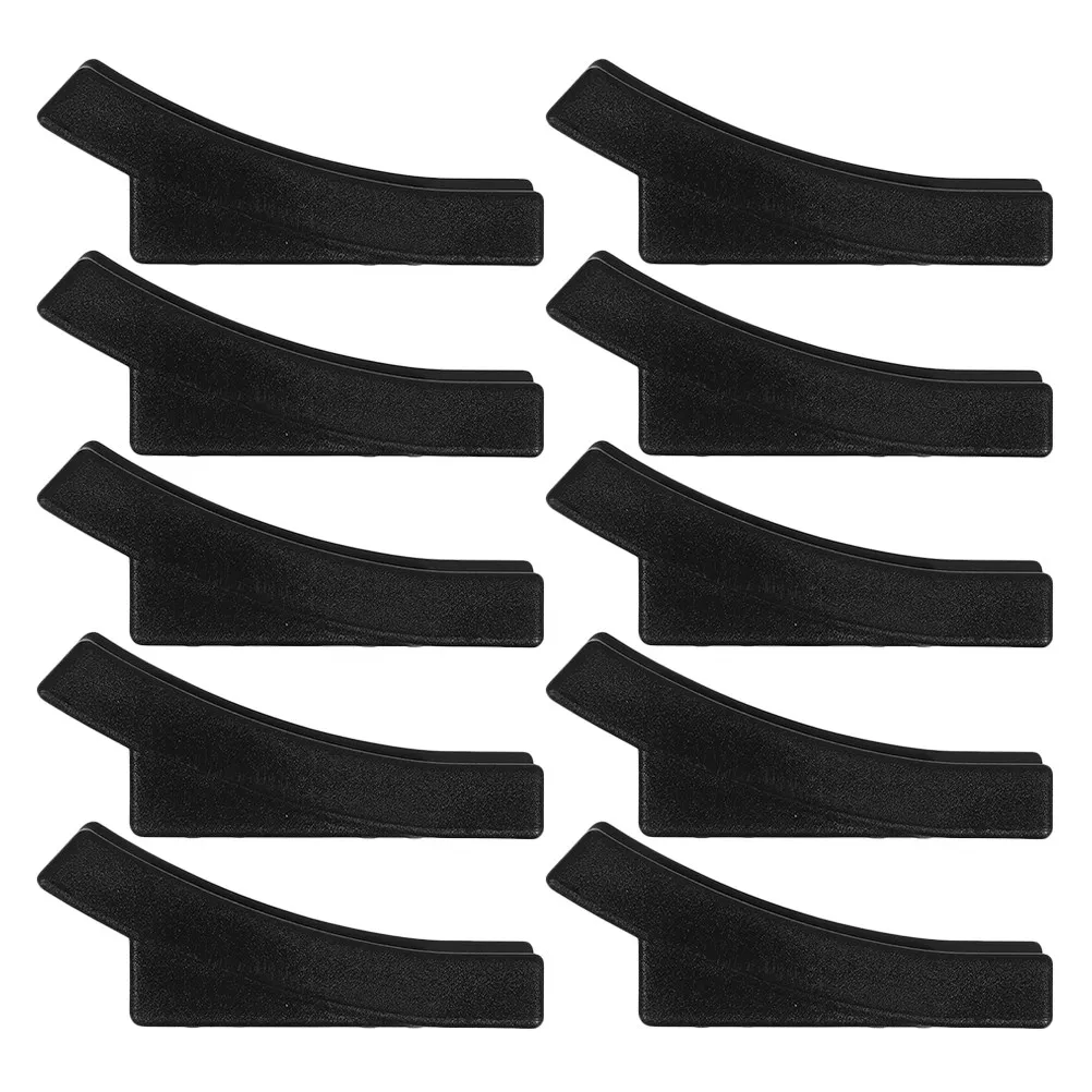 10Pcs Furniture Leg Covers Boat Shaped Plastic Chair Pads Non Slip Floor Protectors Office Iron Frame Chairs Foot Pads Scratch